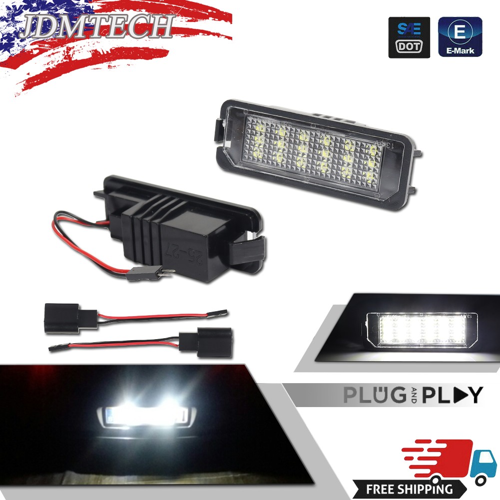 2xLED License Plate Light For Porsche Boxster Cayman Carrera Cayenne 987/997/958