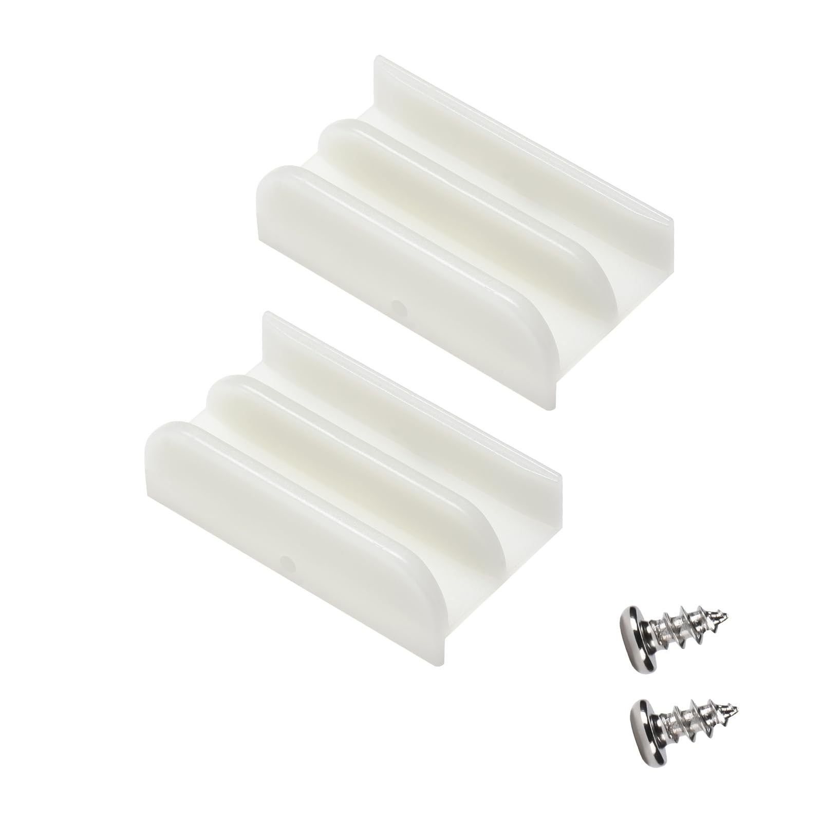 M6219 Sliding Shower Door Bottom Track, suitable for sliding 7/16-inch, White
