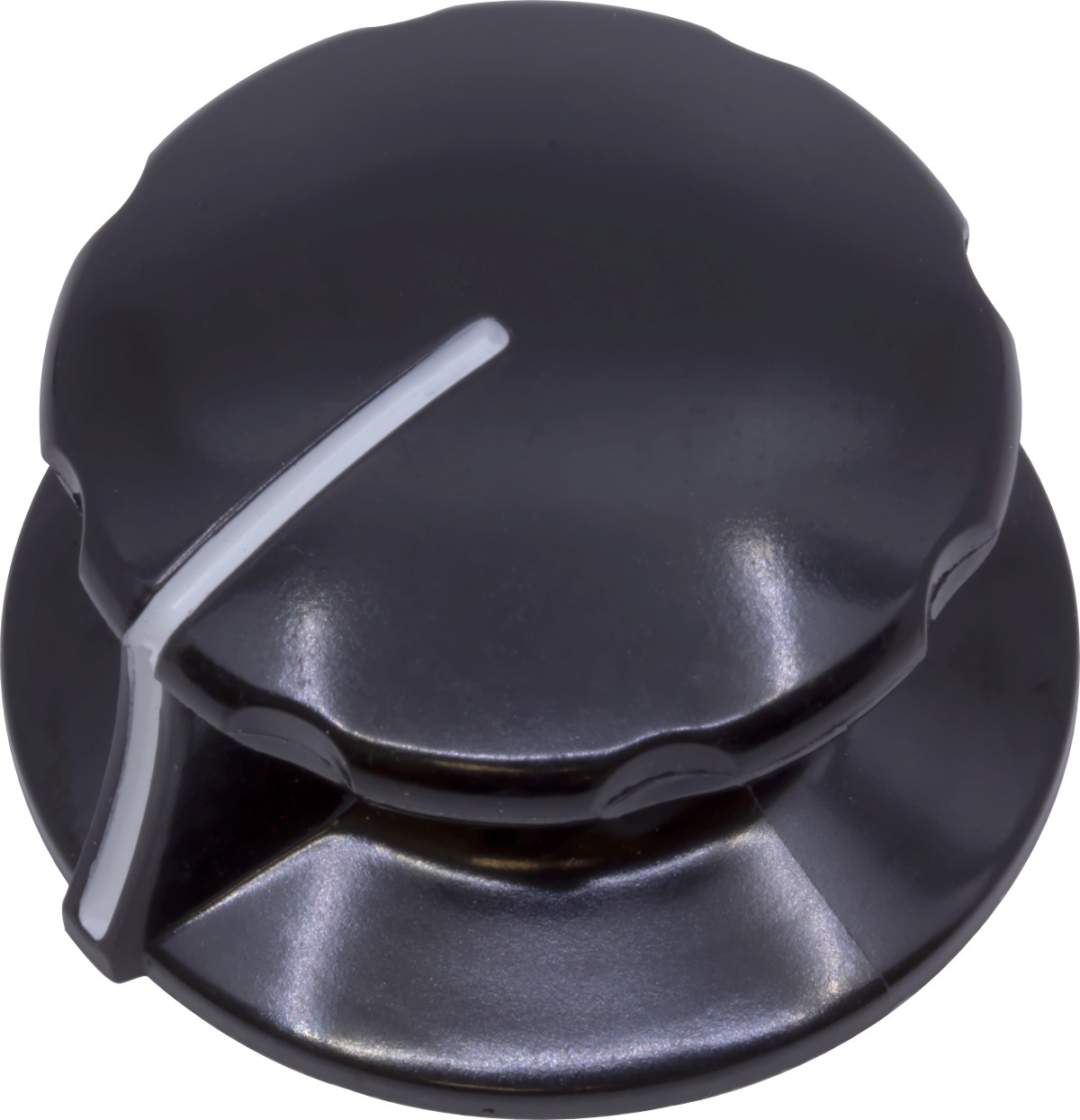 CED P-K499-40 BLACK RCA SYTLE FESTER KNOB 40mm 1/4"SHAFT RADIO 1PC