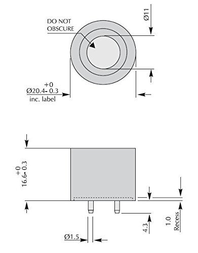 4P-90C COMBUSTIBLE LEL SENSOR Replacement Combustible (LEL) Sensor, 0 to 100 Per
