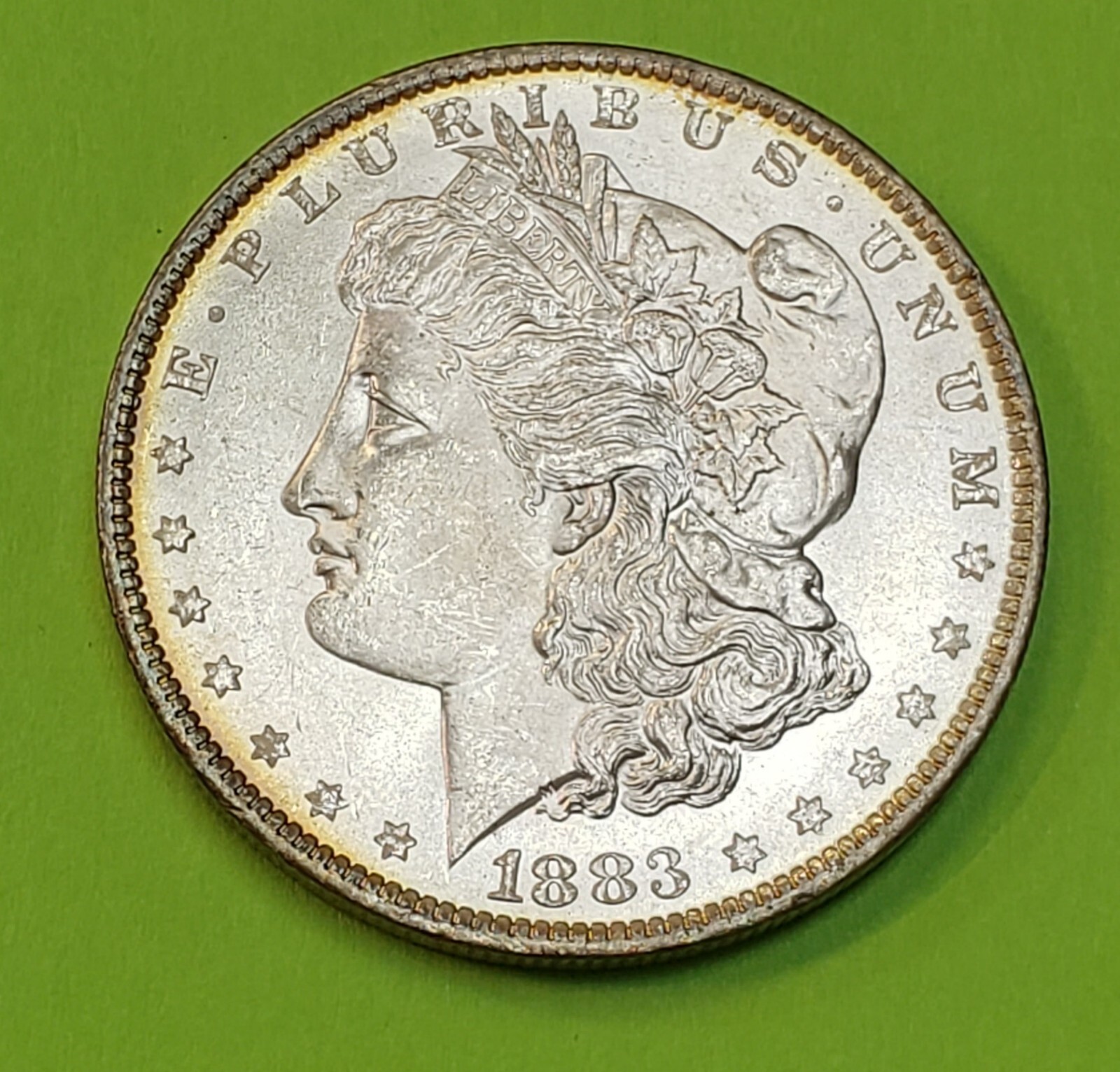 1883-O Morgan Silver Dollar Brilliant Uncirculated - Original Toning