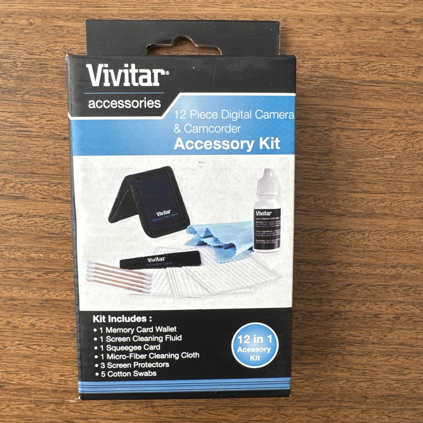 Vivitar 12 Piece Digital Camera & Camcorder Accessory Kit. Cleaning, storage