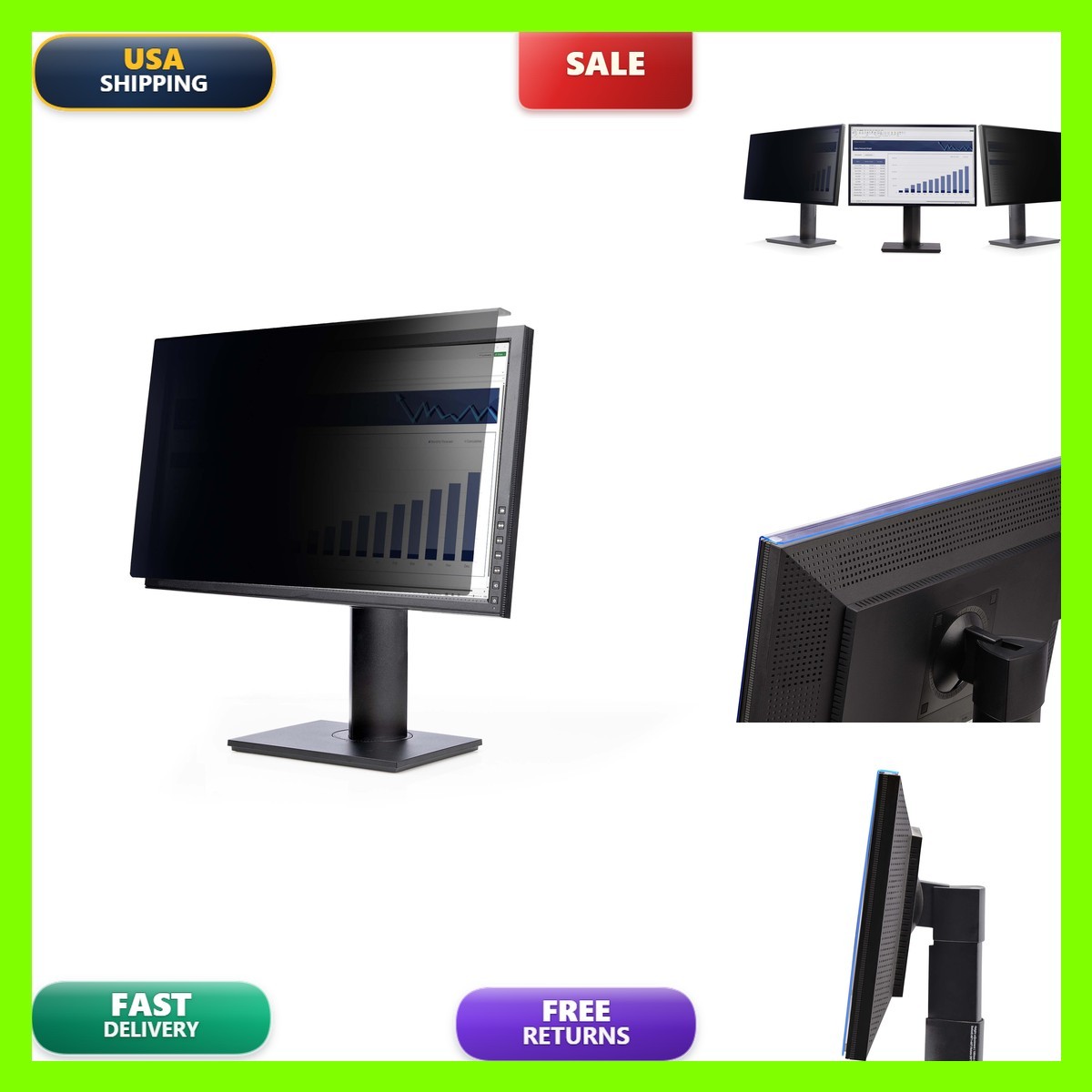Startech Startech 23.8-Inch 169 Computer Monitor Privacy Screen Hanging