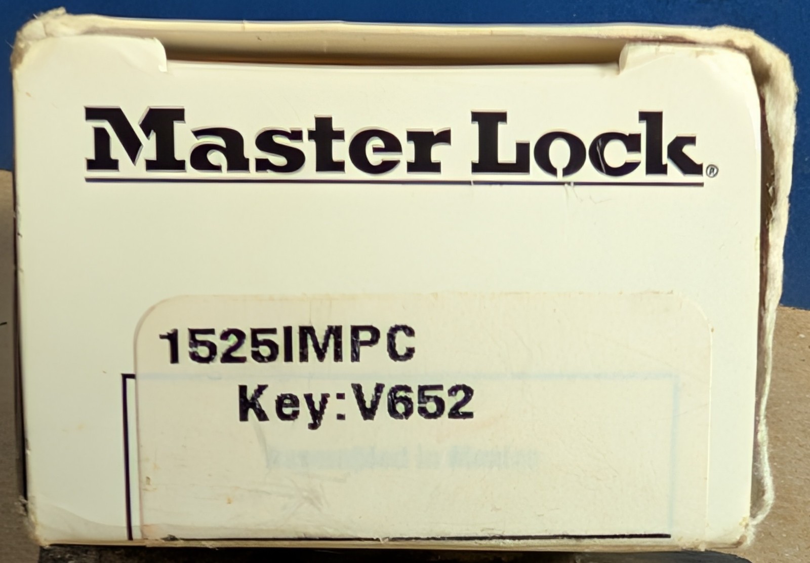 Master Lock Combination Padlock w/Combination Sheet & Instructions - Light Use