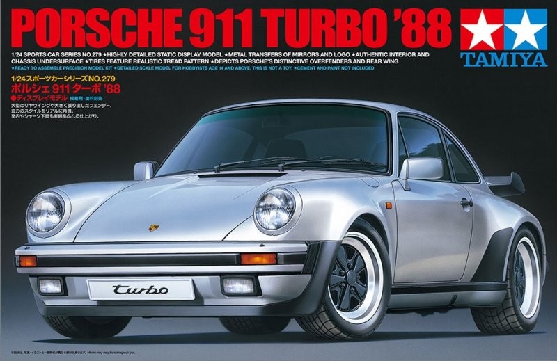 Tamiya 24279 1/24 Scale Model Sports Car Kit Porsche 911 Turbo 930 '88