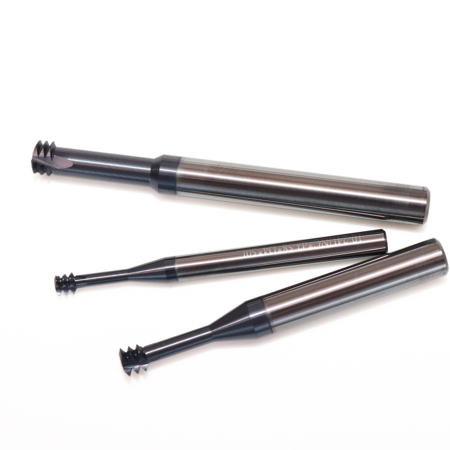 Carbide UNC Thread End Mill Milling Cutter Three Tooth CNC Boring Cutter For Tap