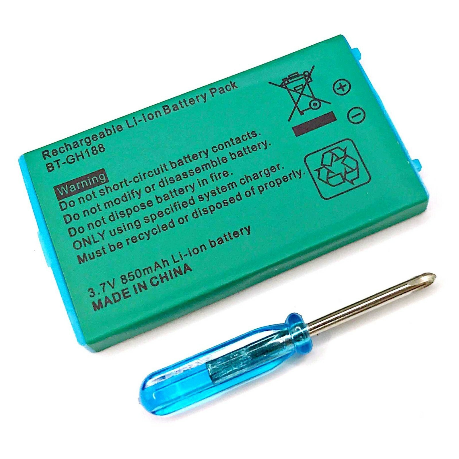 Gameboy Advance SP Battery Rechargeable 850mAh Nintendo Game Boy GBA Replacement