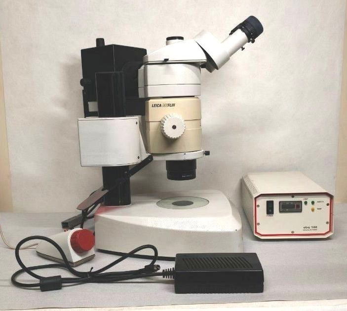 Leica MZFLIII Fluorescence Stereo Microscope Set w/ EBQ 100 Mercury Light Source