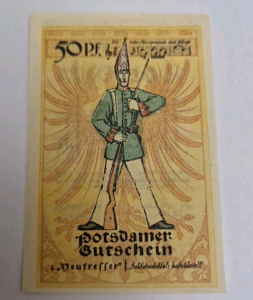 50 PFENNIG 1921 Notgeld  Excellent Condition Old BANKNOTE Germany