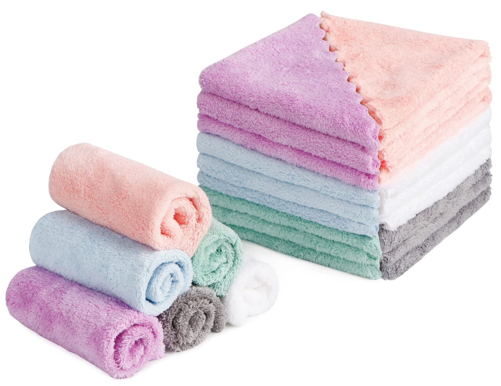 HOMEXCEL Premium Makeup Remover Cloth 24 Pack, Reusable 1 Count (Pack of 24)