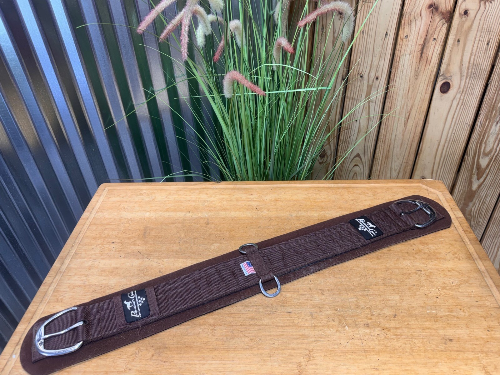 PROFESSIONAL'S CHOICE Brown Neoprene Western Horse Saddle Cinch Girth ~34"