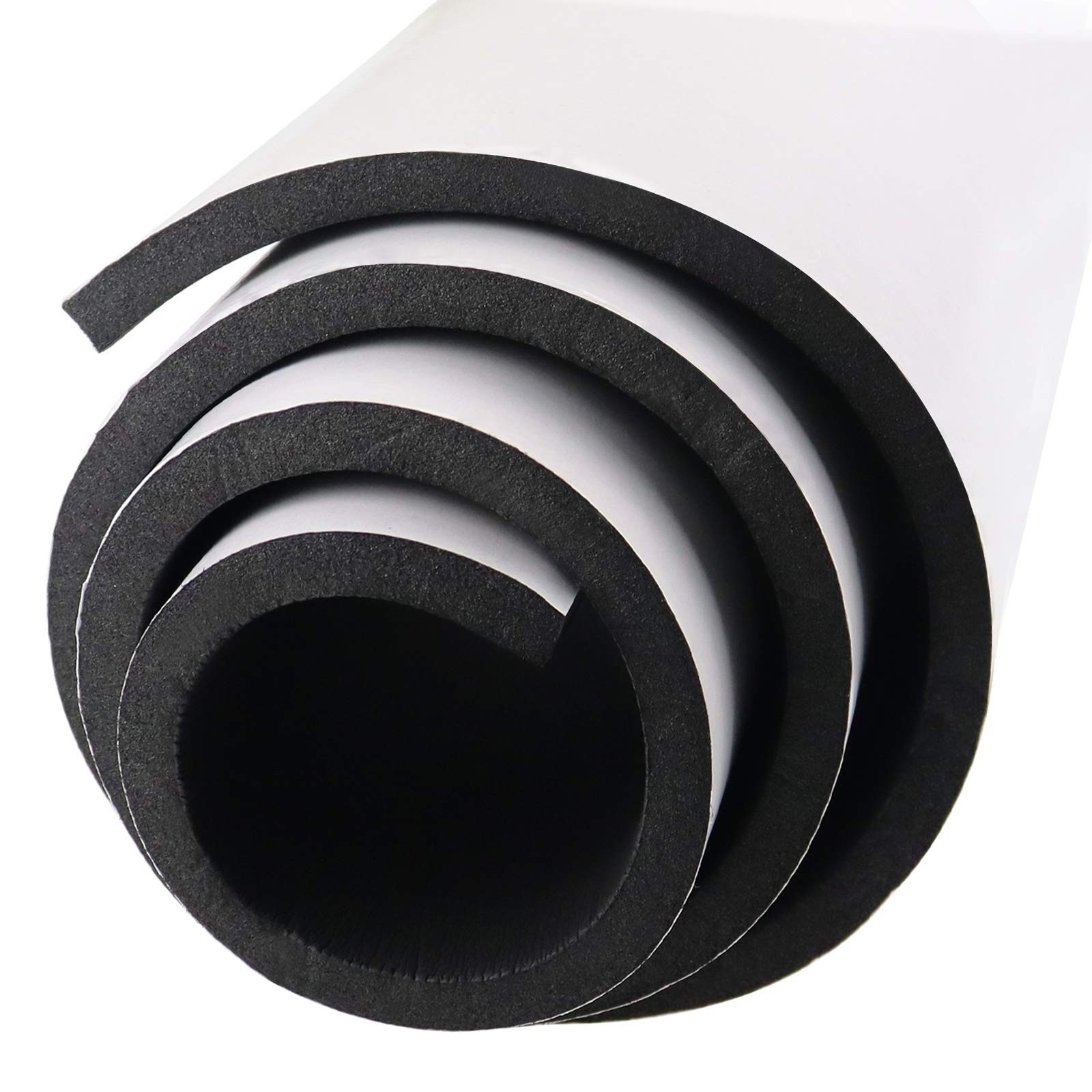 DGSL Neoprene Adhesive Foam Sheets, 12'' W x 59'' L x 1/2'' Thick Sponge Self...