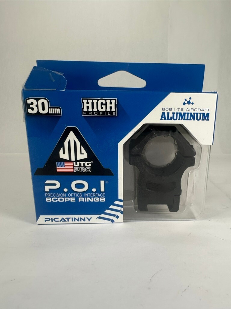 UTG Pro Us Made 30mm/2PCS High Profile POI Picatinny Rings