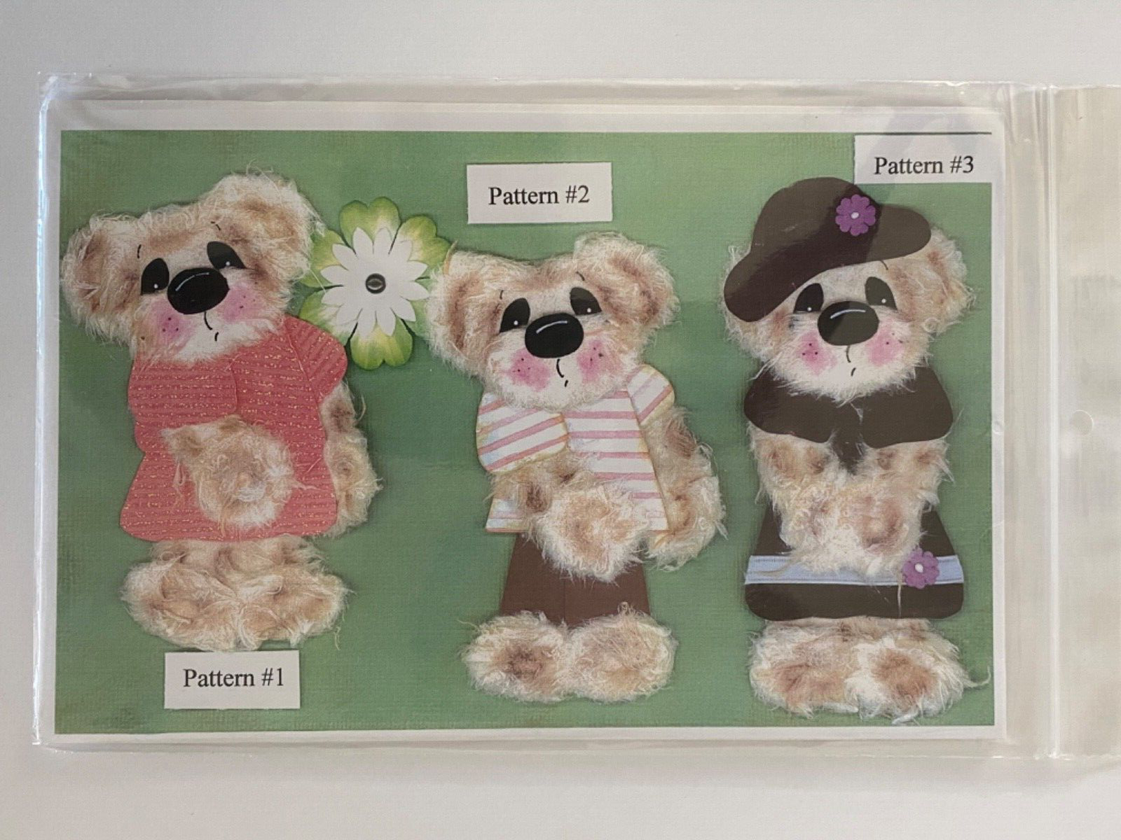 Little Torn Creations Paper Crafts Patterns - Bear Bunny Monkey Tiger Kitty Chic