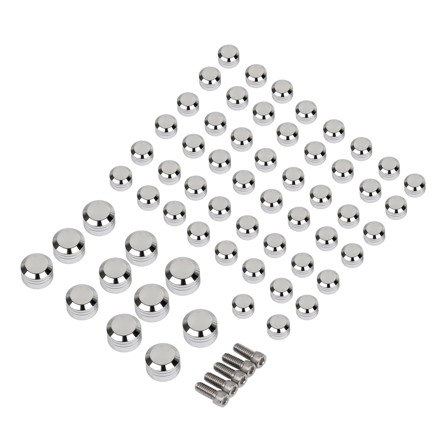 Chrome CNC Engine Topper Bolt Covers For Harley Blackline Softail Springer FXS