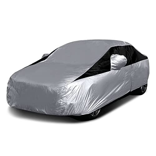 Titan Lightweight Poly 210T Car Cover for Compact Sedans 176-185". Waterproof,