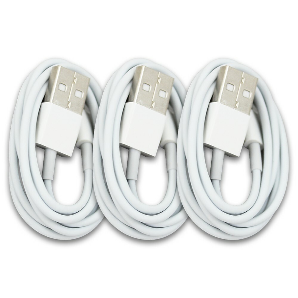 3 Pack 3 Feet Heavy Duty Fenzer Certified USB cables for iPhone 7 8 9 X XS