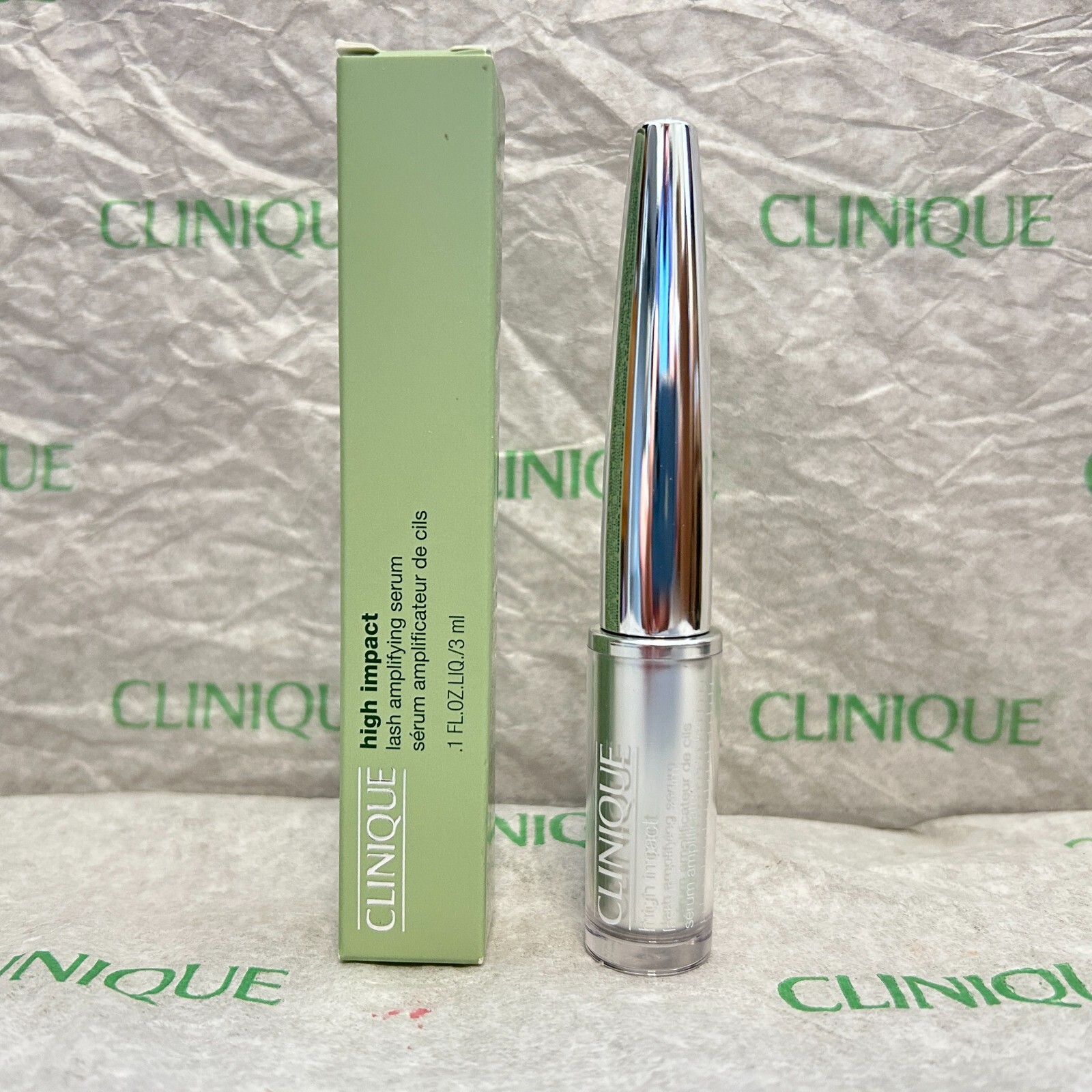 2x Clinique High Impact Lash Amplifying Serum - Full Size 0.1 Oz. / 3mL - NIB