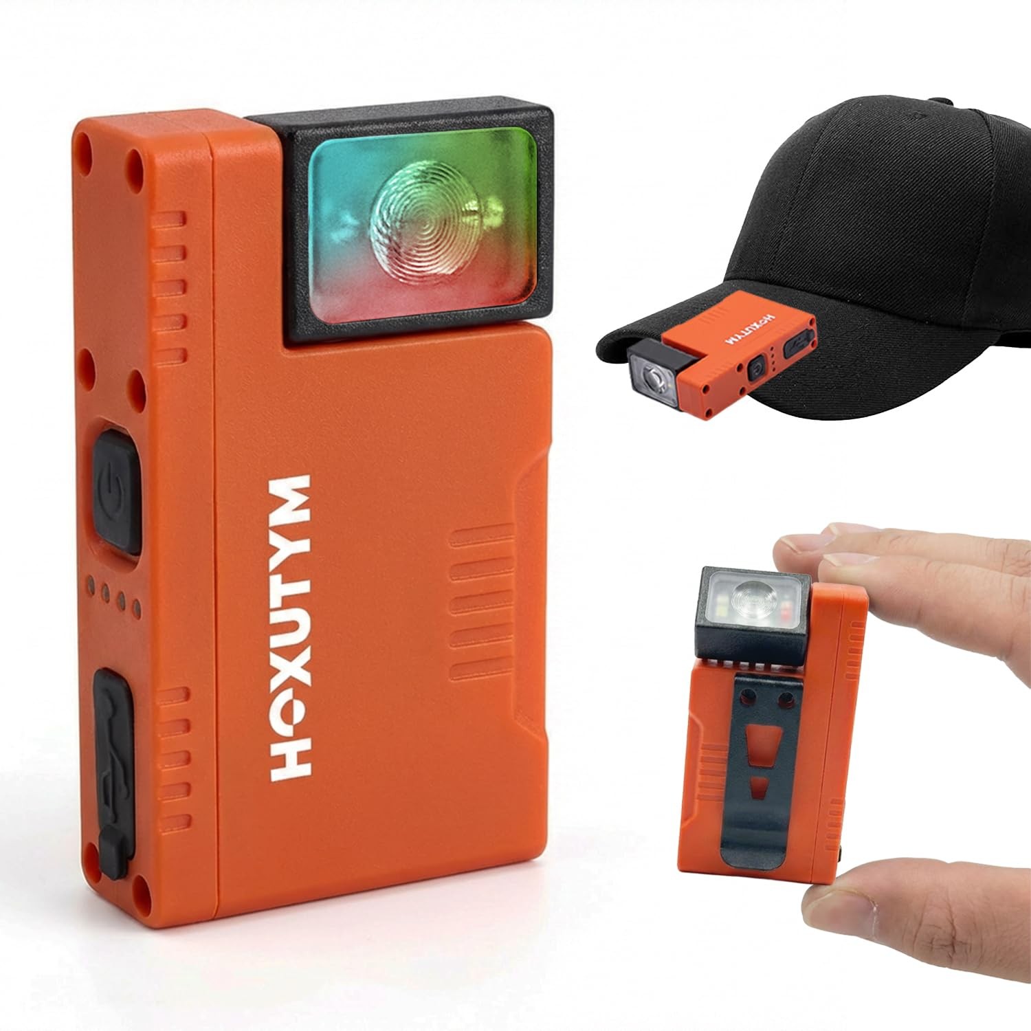 500lm Small Flashlight EDC Clip-on Rechargeable Mini Pocket Light | Magnetic ...