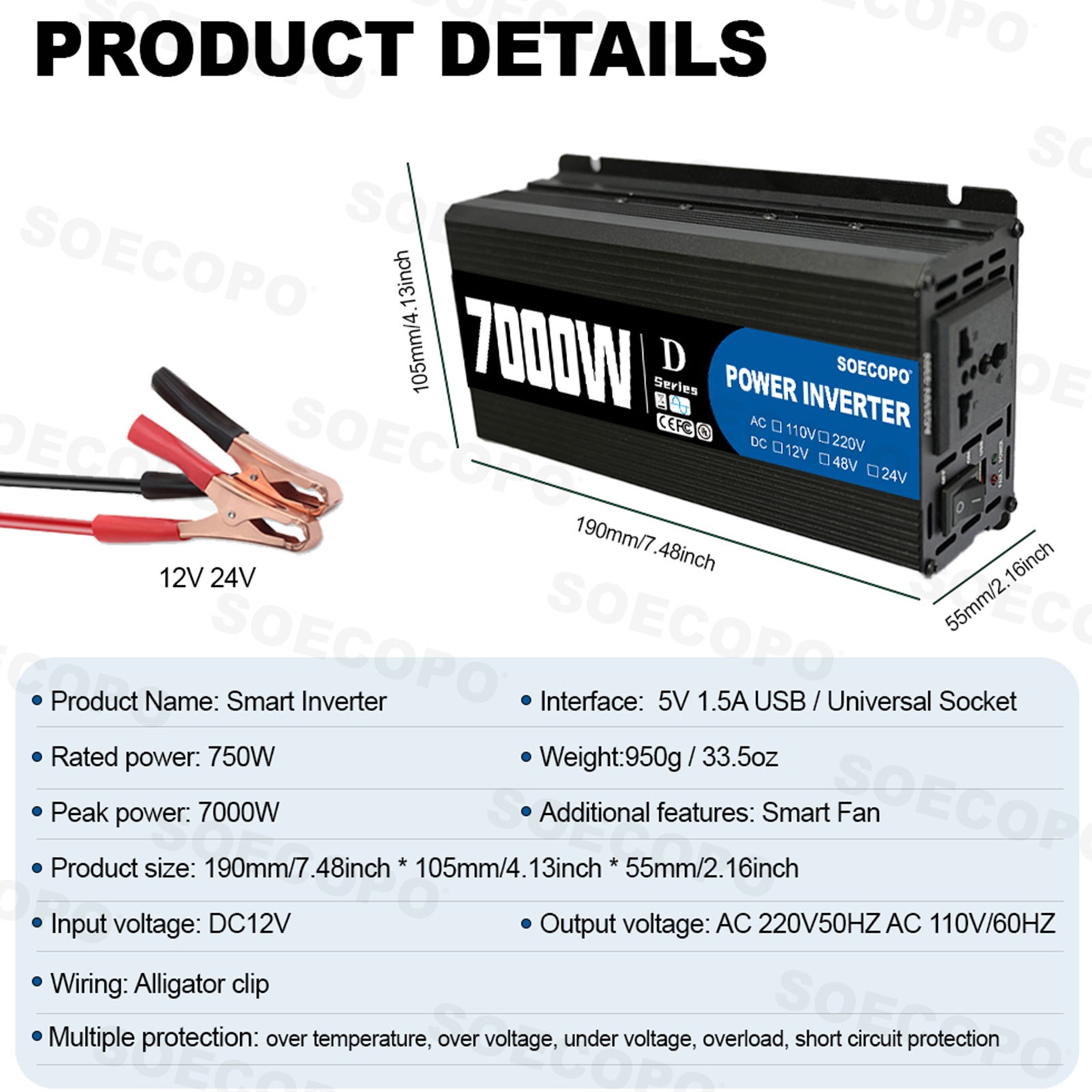 7000W Peak Solar System Kit Flexible Panel 100A Controller 12V To 110V 220V
