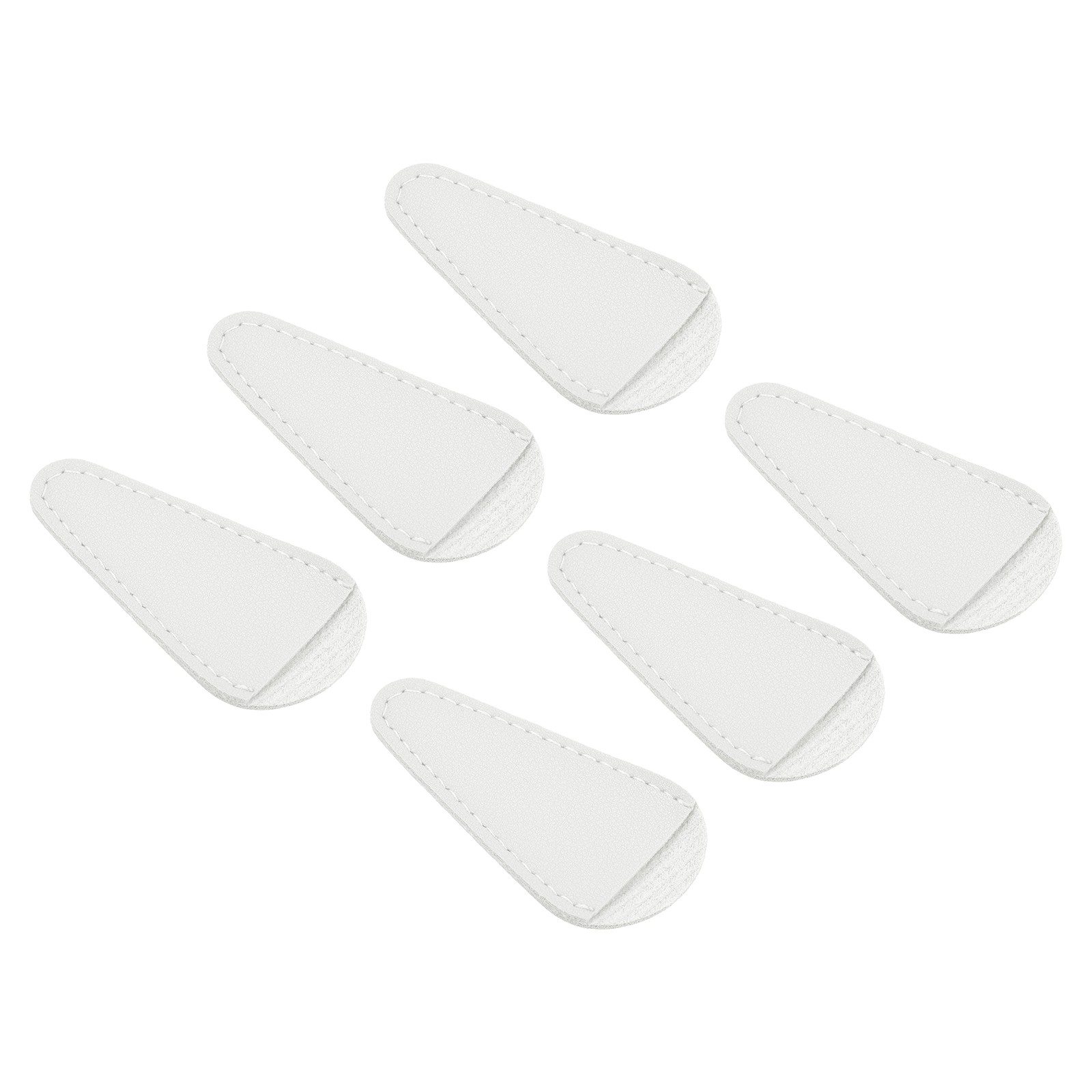 6pcs PU Leather Scissors Sheath Scissor Cover Protector Portable Collect Bag