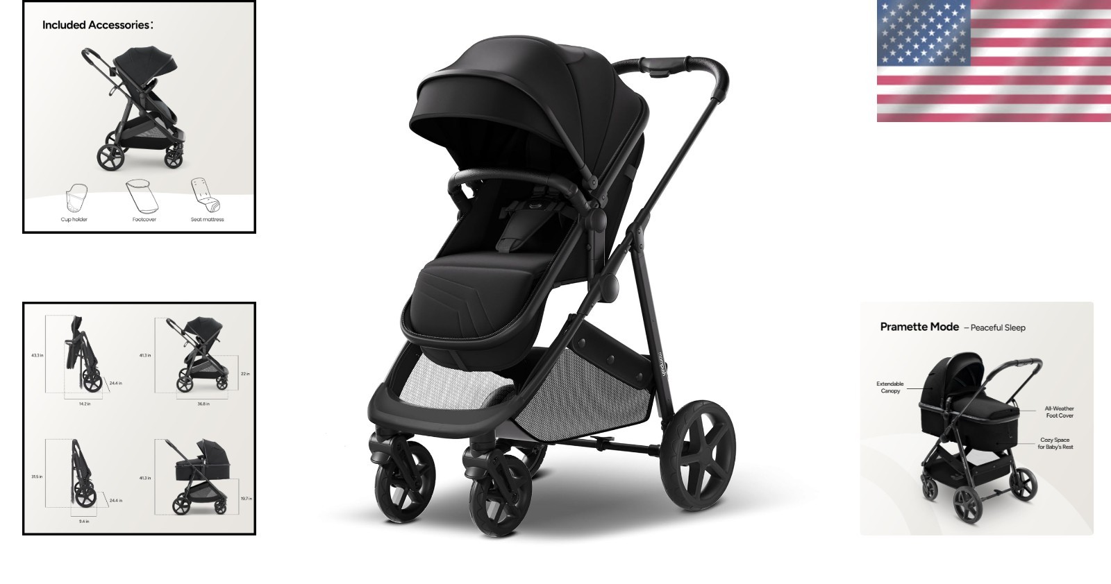 Maxi-Cosi and Nuna Car Seat Compatible Stroller\\
