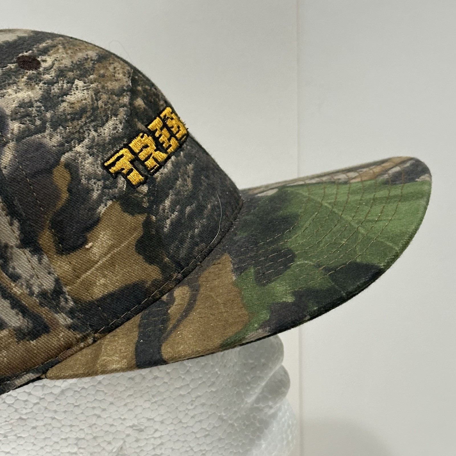 Vtg. Trebark Camo Cap Hat Kansas Governor's One Shot Turkey Hunt 2001 Snapback