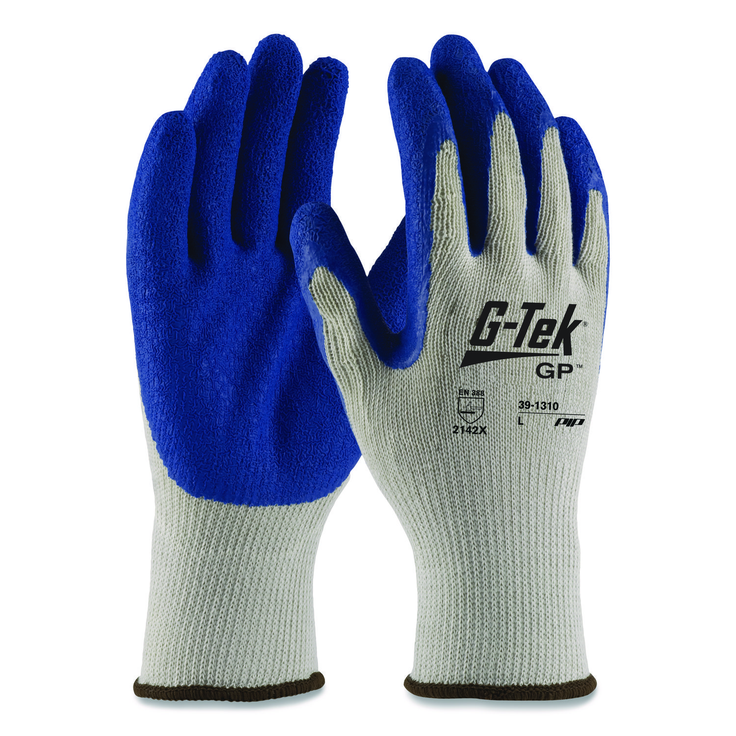 G-TEK 10G GR COT/POLY SHELL BL. LATEX CRINKLE C