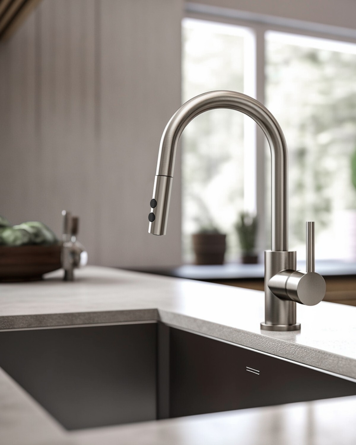 Pull Down Kitchen Faucet Head Replacement 2 Function Sink Faucet Head