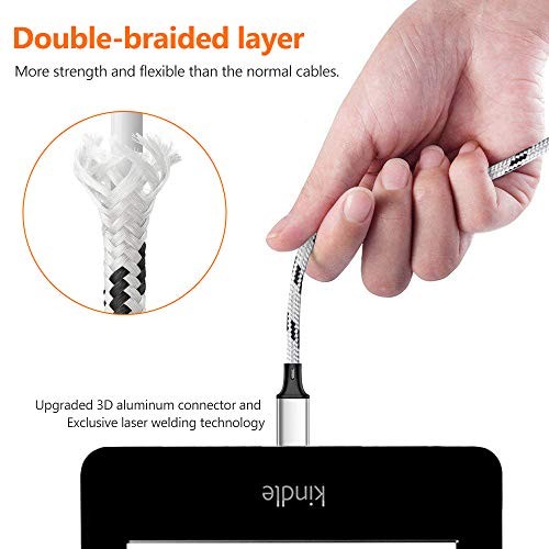 Multi Charging Cable, 5ft 3Pack Multi Charger Cable Nylon Braided Multiple USB