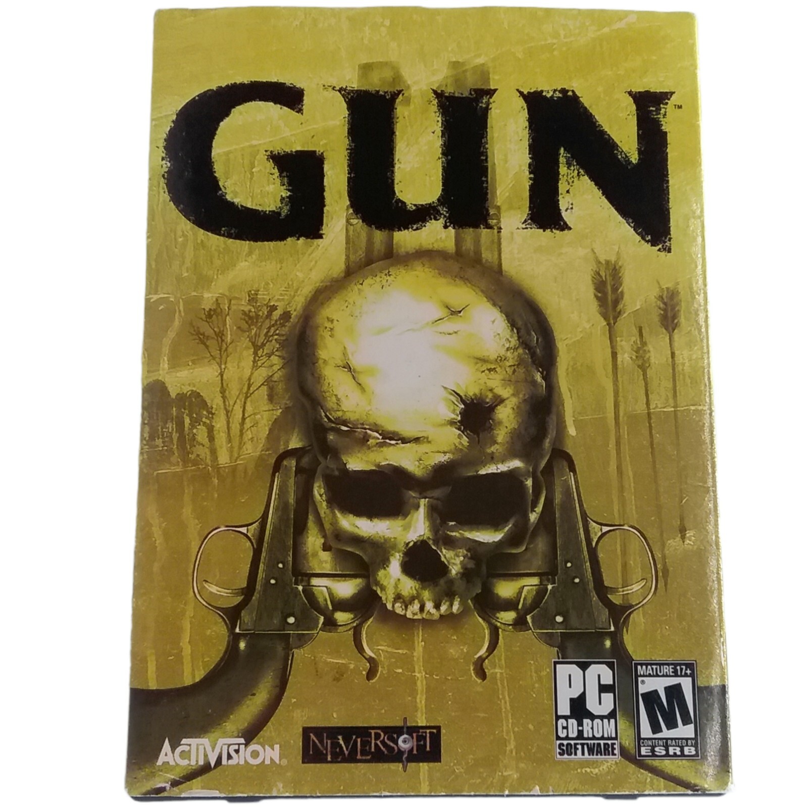 GUN PC CD-ROM 2005 Activision Wild West Shooting Game