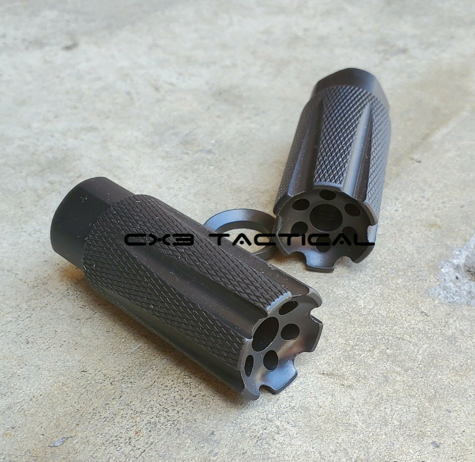 Ruger 10/22 Muzzle Brake .22LR 1/2-28 Linear Compensator Knurled Muzzle Brake