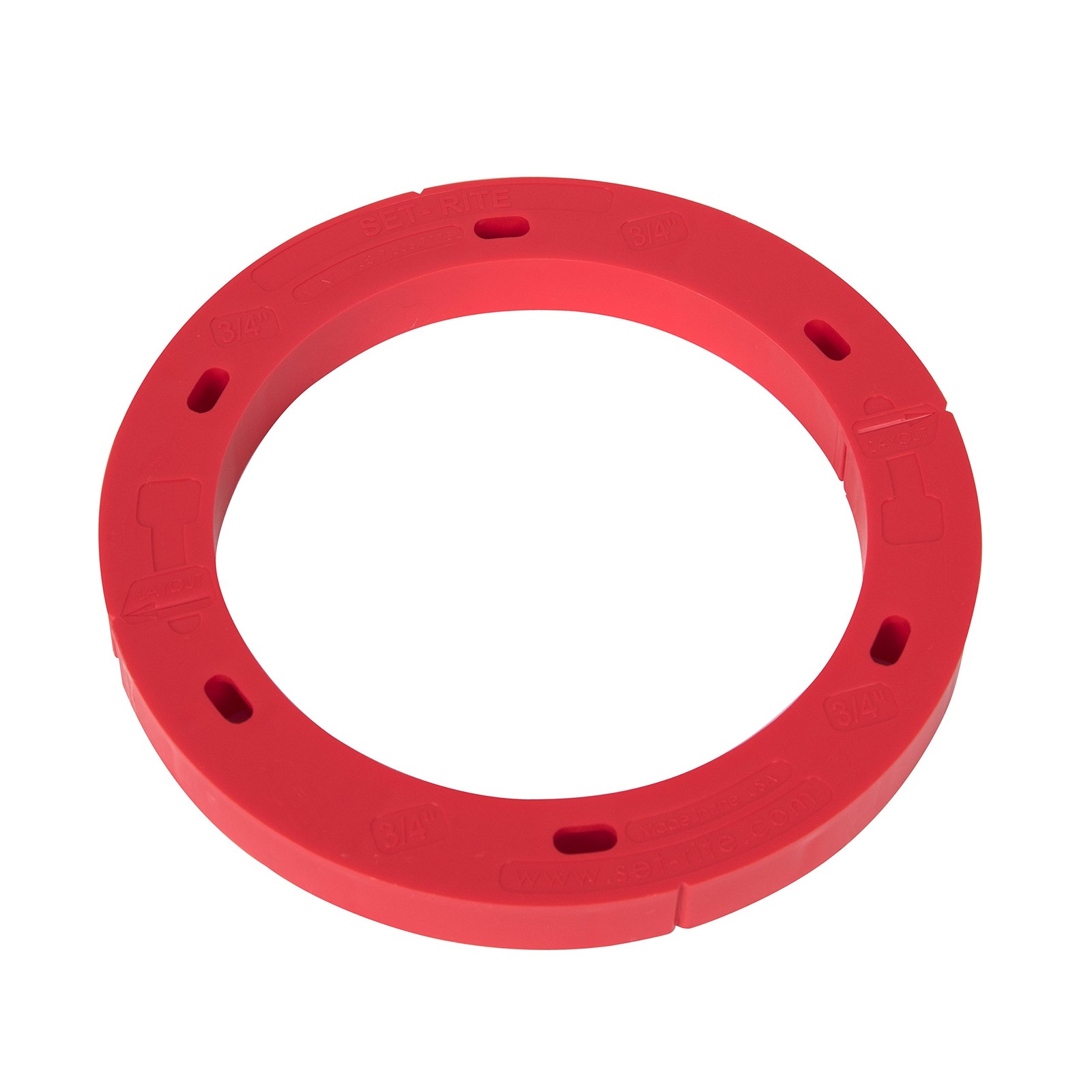 43410 Toilet Flange Spacer, 3/4, Red
