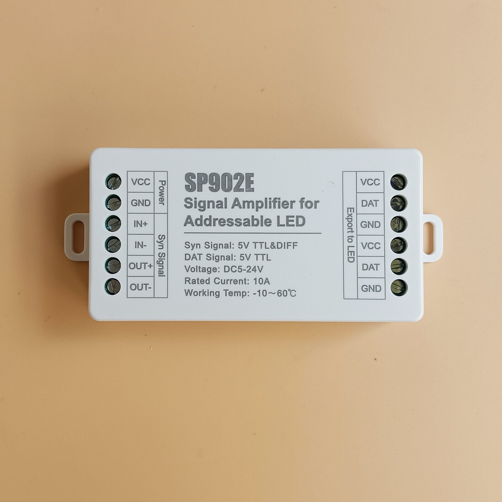 SP902E Signal Amplifier Data Repeater 5V-24V for Addressable LED Strip Light