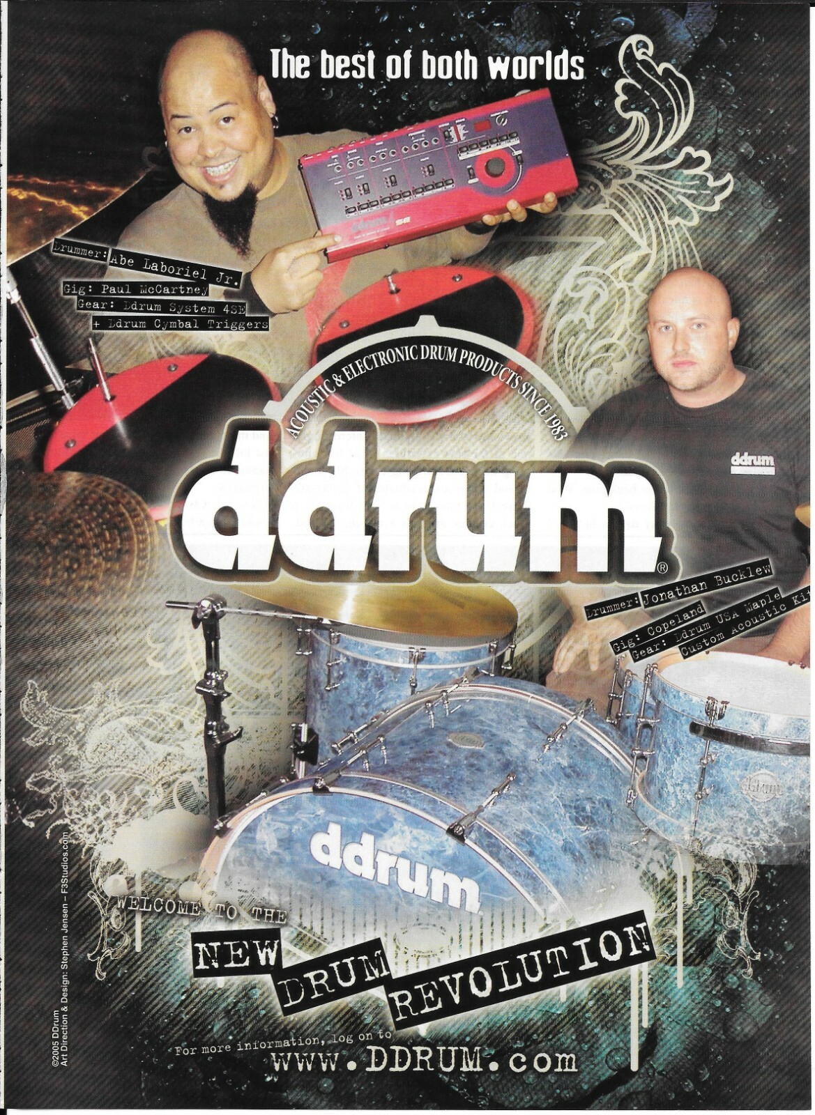 DDRUM - ABE LABORIEL JR / JONATHAN BUCKLEW - 2003 Print Advertisement