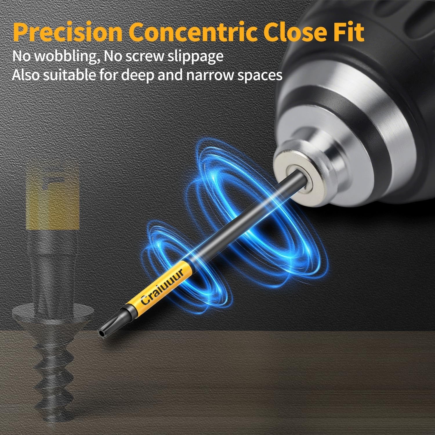 14PCS Impact Long Torx Bit Set 6 Inch T7–T40 Tamper Proof Star Bits Set Magnetic