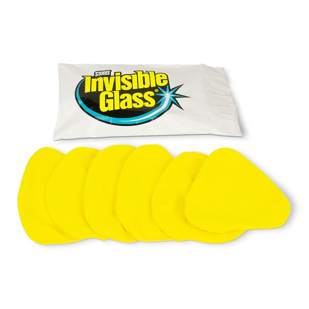 "Microfiber Bonnets for Glass Cleaning - Quick Change Waffle Weave, 6 Pack"