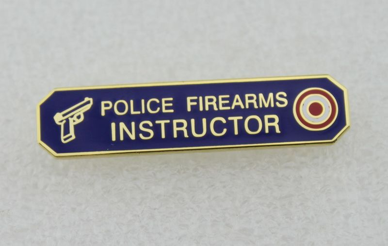 Police Firearms Instructor Citation Bar pin - Blue