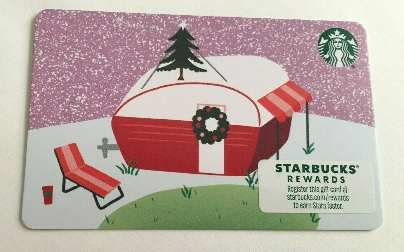 *STARBUCKS* Card -  NEW Never Been Used  Christmas Camper 2021 Card NO $ Value