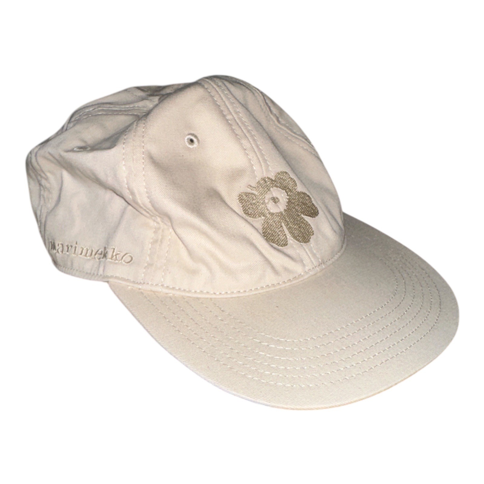 MARIMEKKO KRASTA Kioski Unikko Cap, White, Rare Color