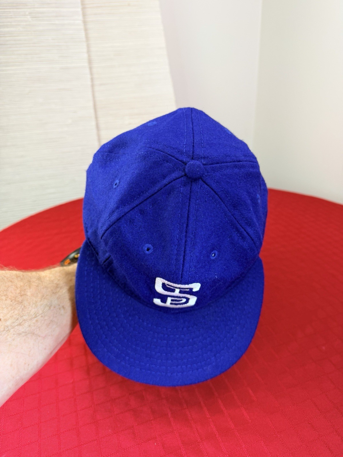 Ebbets Field Flannels St. Paul Saints 1955 Minor League Baseball Hat Wool Cap