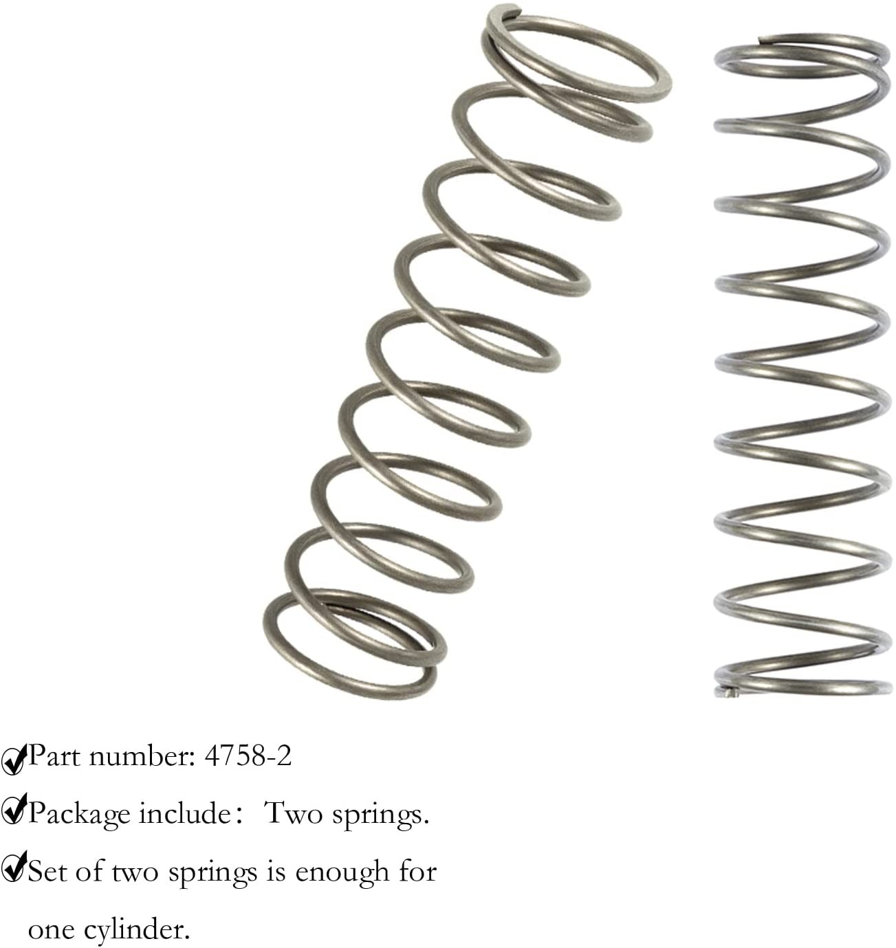 4 Pcs 4758-2 Low Tension Checking Springs Replace Valve Spring