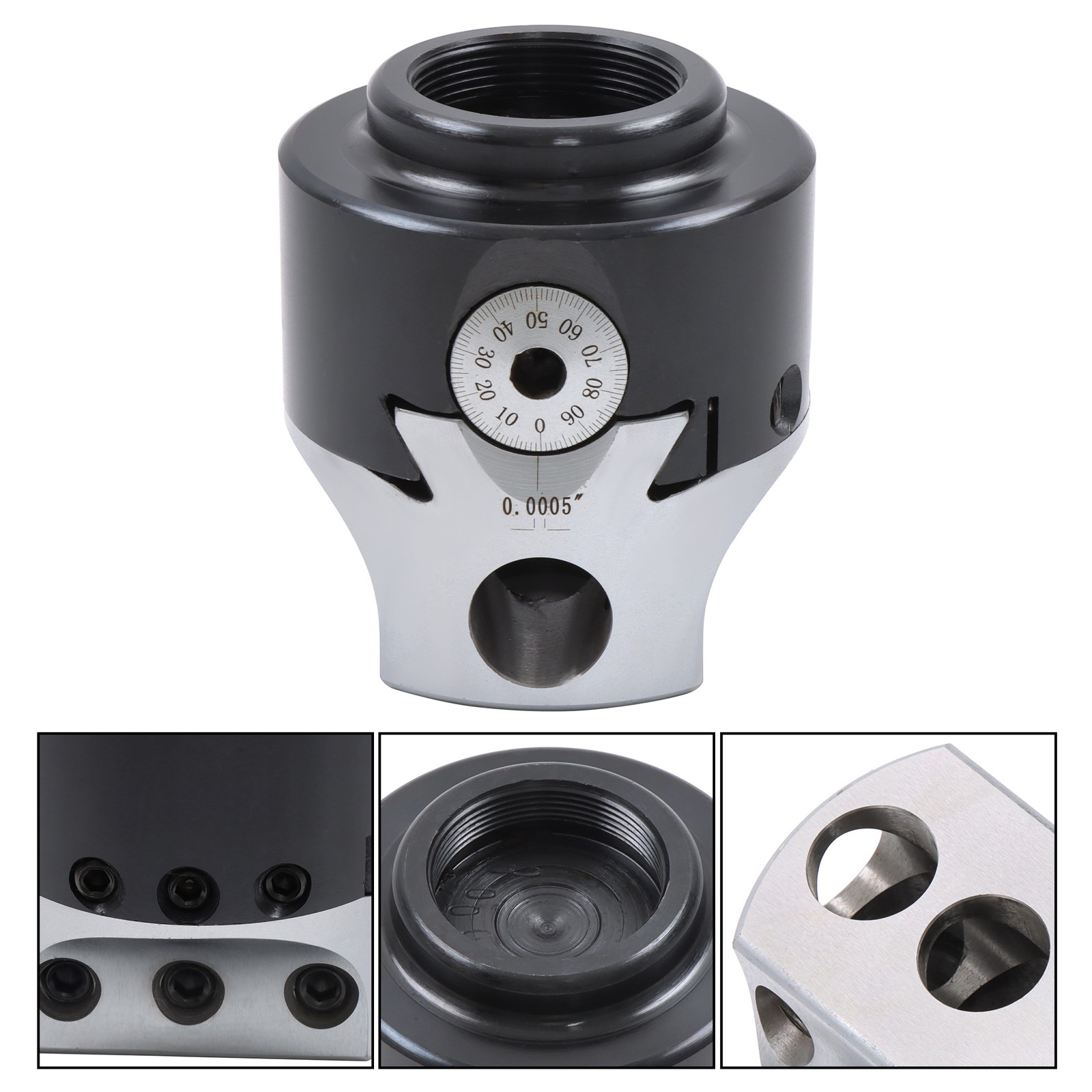 High Precision 3In Boring Head 0.001 Radius 1-1/2-18" Thread Mount 1" Max Offset