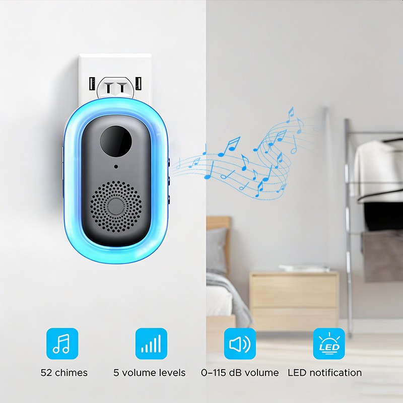 Smart Doorbell Wireless WiFi Intercom Video Camera Door Ring Bell Chime Security