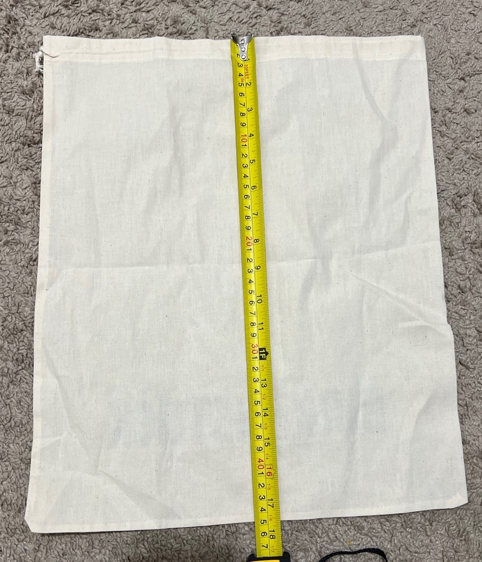Birkenstock Cotton Drawstring Dustbag “14.75x17.5”