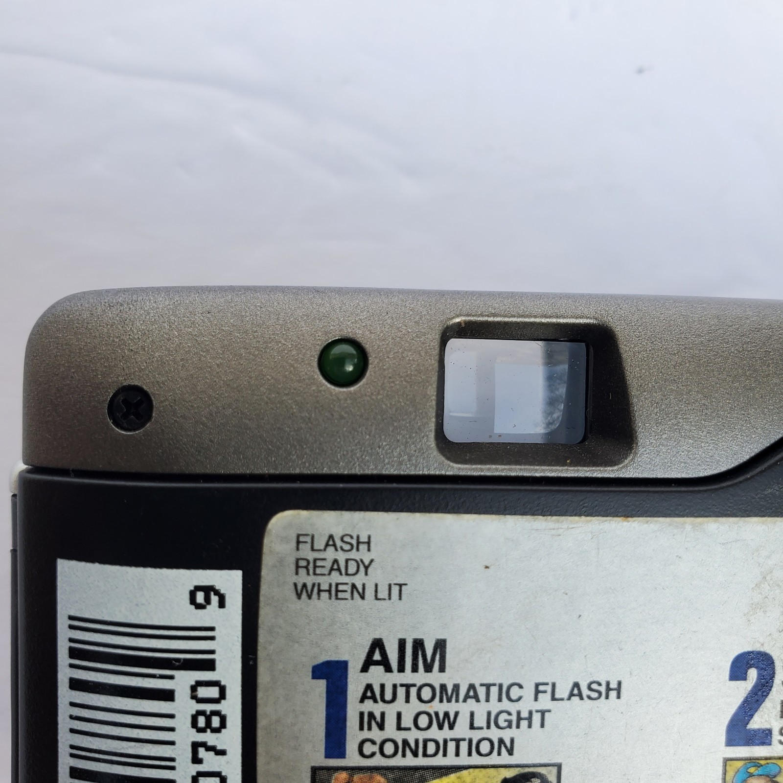 Walgreens Studio 35 Motorized 35mm Point & Shoot Film Camera Flash Silver/Black