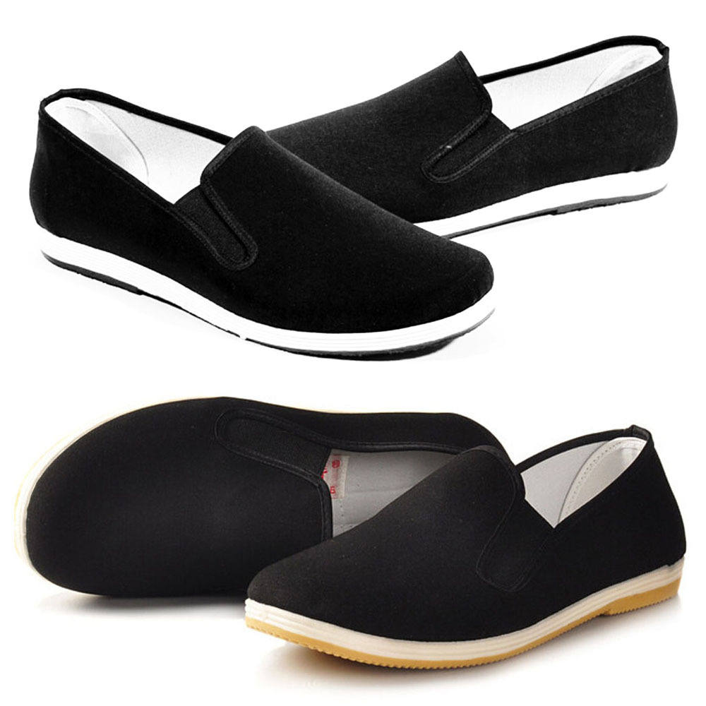 Men Special Chinese Cloth shoes handmade Kung Fu slippers Tai Chi shoes Driving