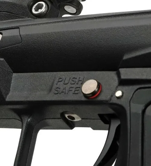 New Exalt Push Button Safety For Planet Eclipse EMEK, EMF100, & EMG100 - Blue