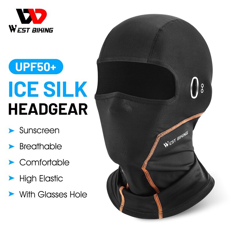 Cycling Cap Face Mask Motorcycle Balaclava Helmet Liner Hat with Glasses Holes