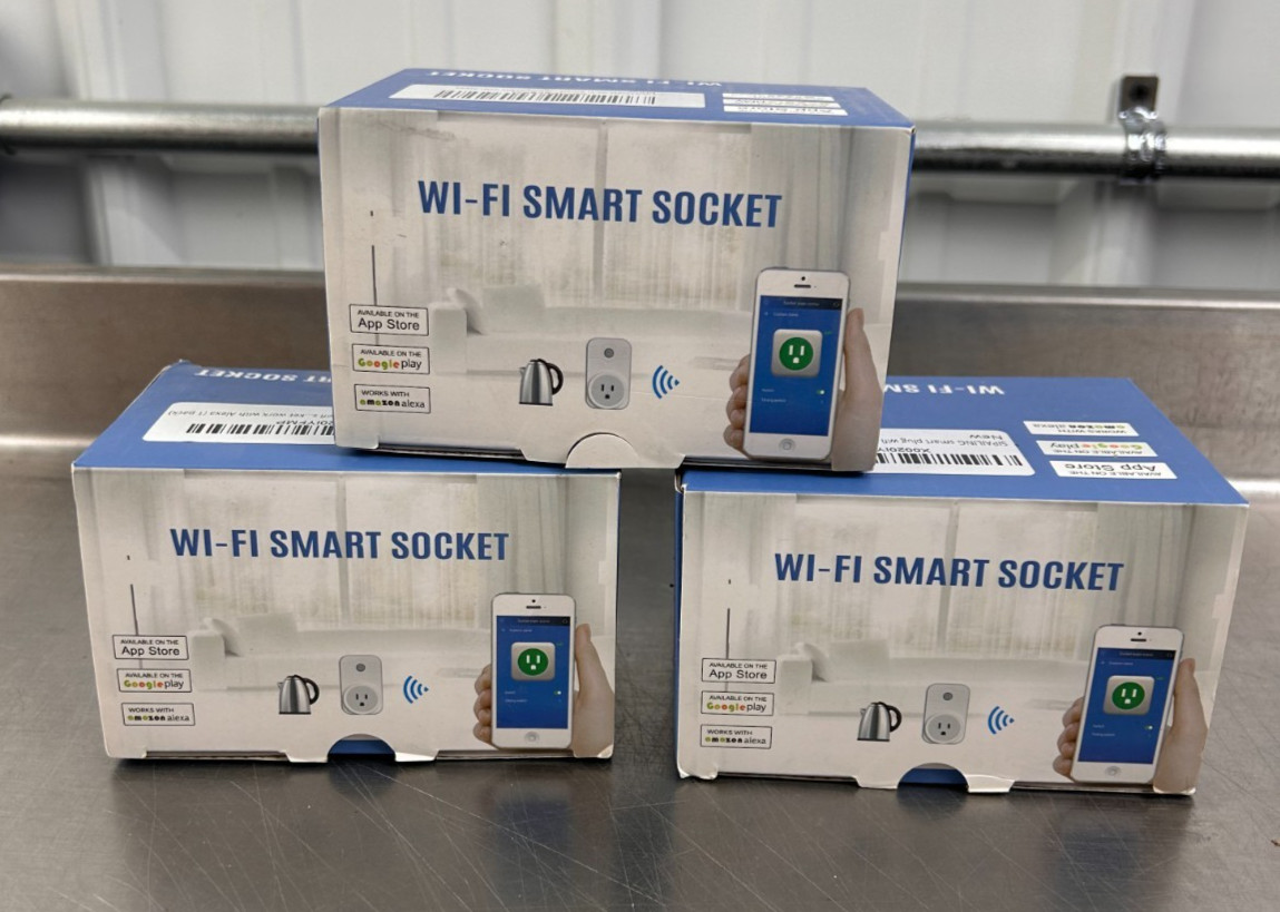WIFI Smart Socket Sipailing Smart Plug Works w/ Alexa 3 Pack NEW